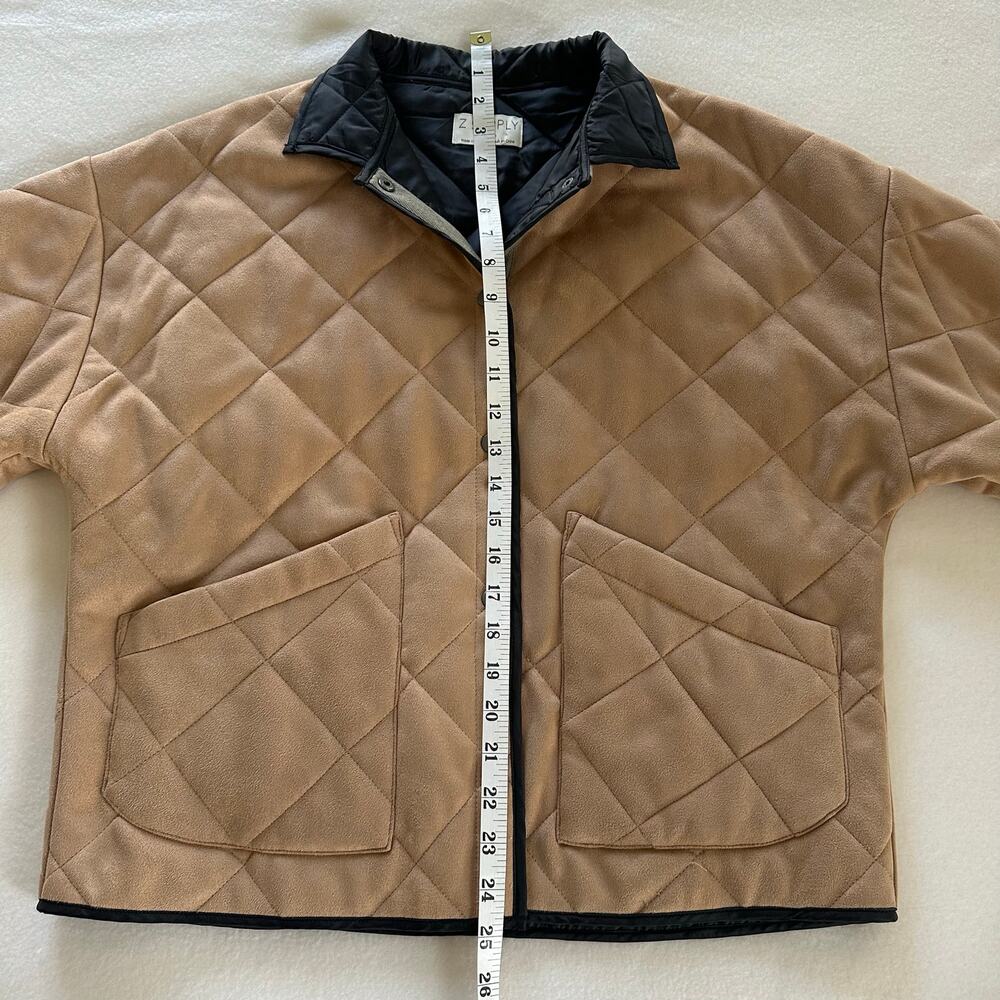 Z Supply Quilted Puff Lightweight Jacket Tan Color Size S - Picture 11 of 12